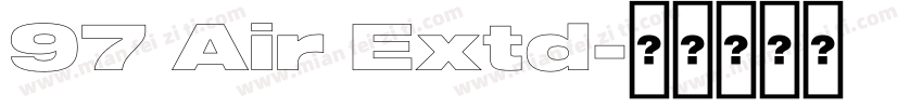 97 Air Extd字体转换